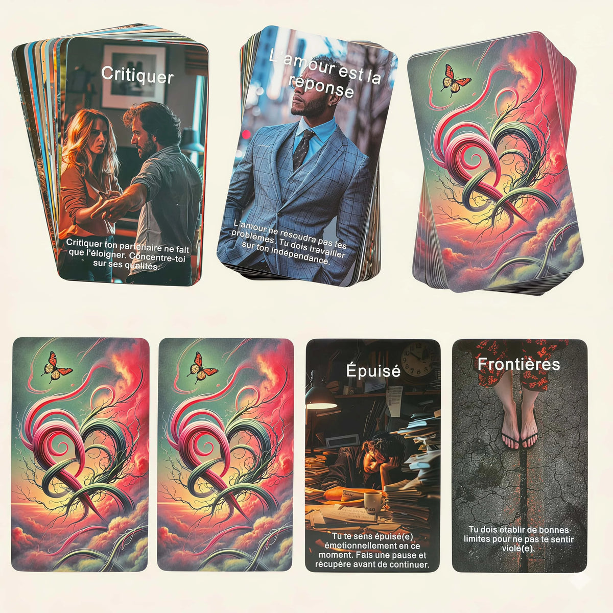 Tarot Amour et Relations - 80 Cartes pour Célibataires en Français