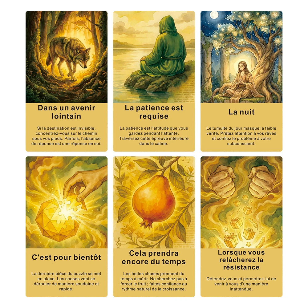 Oracle du Temps - 54 Cartes de Divination en Français